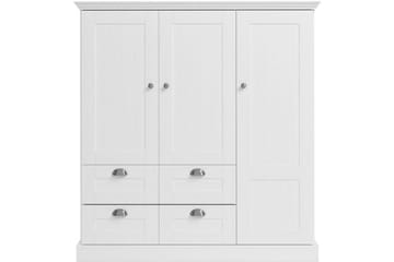 Motala Garderobe 122x130 cm - Hvit - Oppbevaring - Garderober & garderobesystem