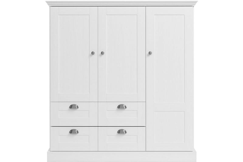 Motala Garderobe 122x130 cm - Hvit - Oppbevaring - Garderober & garderobesystem