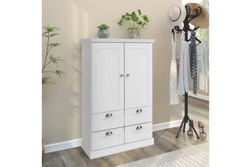 Motala Garderobe 83x130 cm - Hvit - Oppbevaring - Garderober & garderobesystem