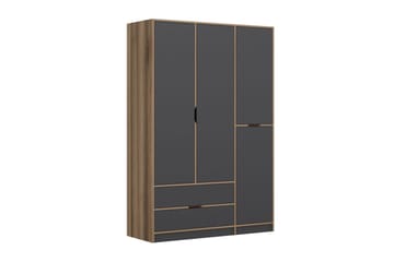 Munna Garderobe 140x208 cm - Antrasitt - Oppbevaring - Garderober & garderobesystem
