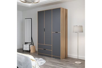 Munna Garderobe 140x208 cm - Antrasitt - Oppbevaring - Garderober & garderobesystem