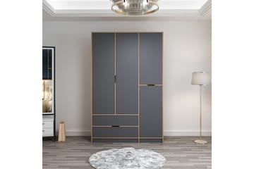 Munna Garderobe 140x208 cm - Antrasitt - Oppbevaring - Garderober & garderobesystem