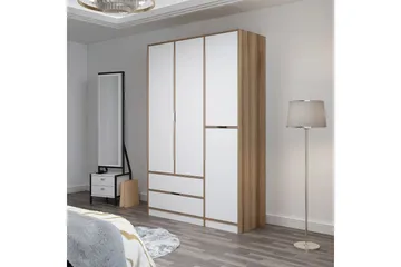 Munna Garderobe 140x208 cm - Hvit - Oppbevaring - Garderober & garderobesystem