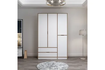 Munna Garderobe 140x208 cm - Hvit - Oppbevaring - Garderober & garderobesystem