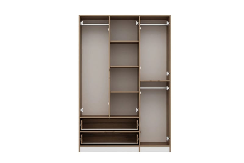 Munna Garderobe 140x208 cm - Hvit - Oppbevaring - Garderober & garderobesystem