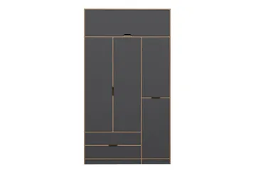 Munna Garderobe 140x253 cm - Antrasitt - Oppbevaring - Garderober & garderobesystem