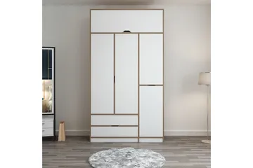 Munna Garderobe 140x253 cm - Hvit - Oppbevaring - Garderober & garderobesystem