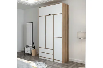 Munna Garderobe 140x253 cm - Hvit - Oppbevaring - Garderober & garderobesystem