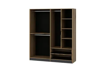 Munna Garderobe 180 cm - Grå - Oppbevaring - Garderober & garderobesystem