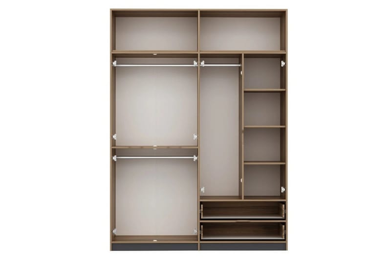 Munna Garderobe 185x253 cm - Antrasitt - Oppbevaring - Garderober & garderobesystem