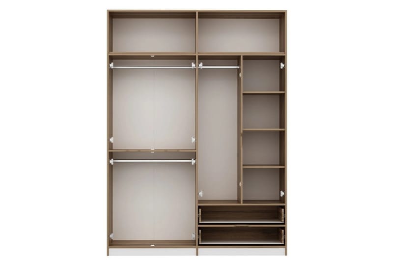 Munna Garderobe 185x253 cm - Hvit - Oppbevaring - Garderober & garderobesystem