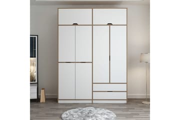 Munna Garderobe 185x253 cm - Hvit - Oppbevaring - Garderober & garderobesystem