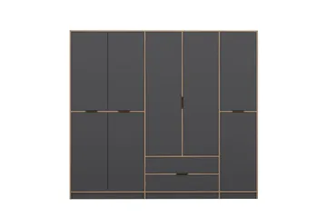 Munna Garderobe 232x208 cm - Antrasitt - Oppbevaring - Garderober & garderobesystem