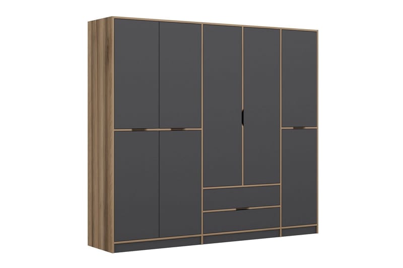 Munna Garderobe 232x208 cm, Antrasitt