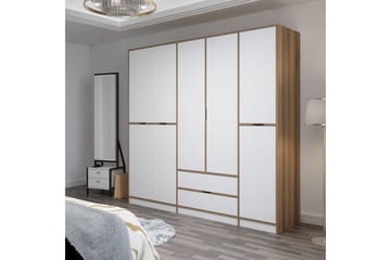 Munna Garderobe 232x208 cm - Hvit - Oppbevaring - Garderober & garderobesystem