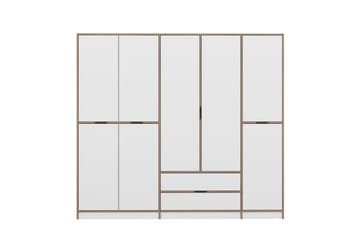 Munna Garderobe 232x208 cm - Hvit - Oppbevaring - Garderober & garderobesystem