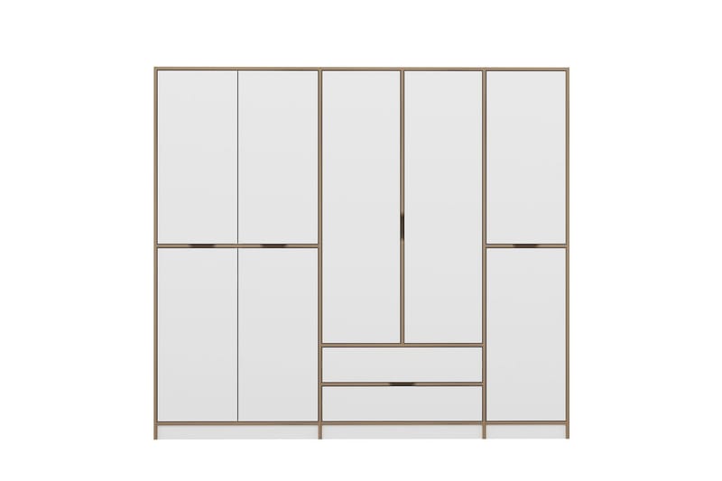 Munna Garderobe 232x208 cm - Hvit - Oppbevaring - Garderober & garderobesystem