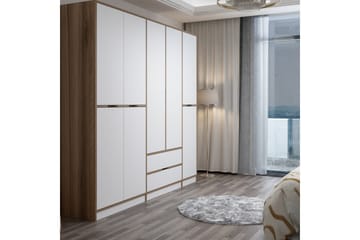 Munna Garderobe 232x208 cm - Hvit - Oppbevaring - Garderober & garderobesystem