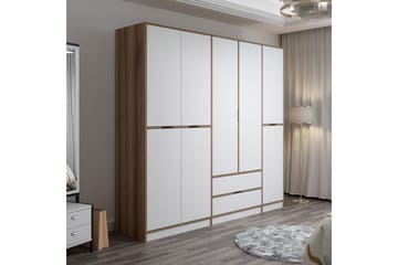 Munna Garderobe 232x208 cm - Hvit - Oppbevaring - Garderober & garderobesystem