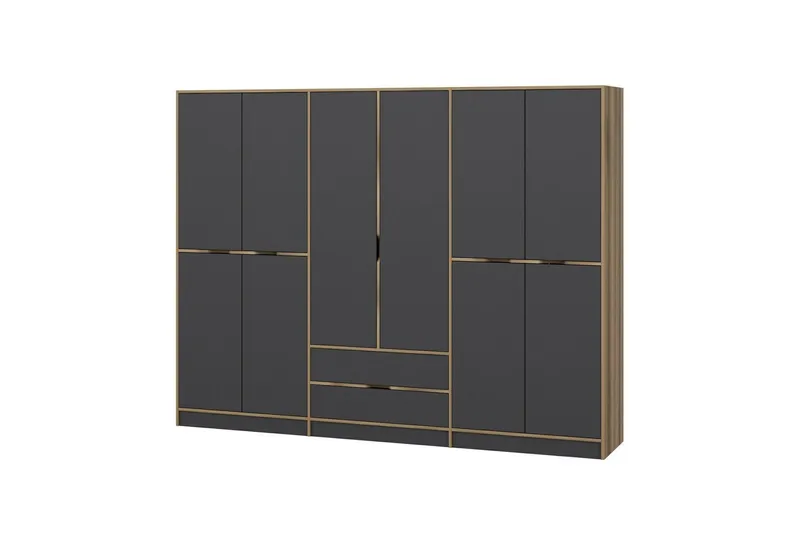 Munna Garderobe 270 cm - Antrasitt - Oppbevaring - Garderober & garderobesystem