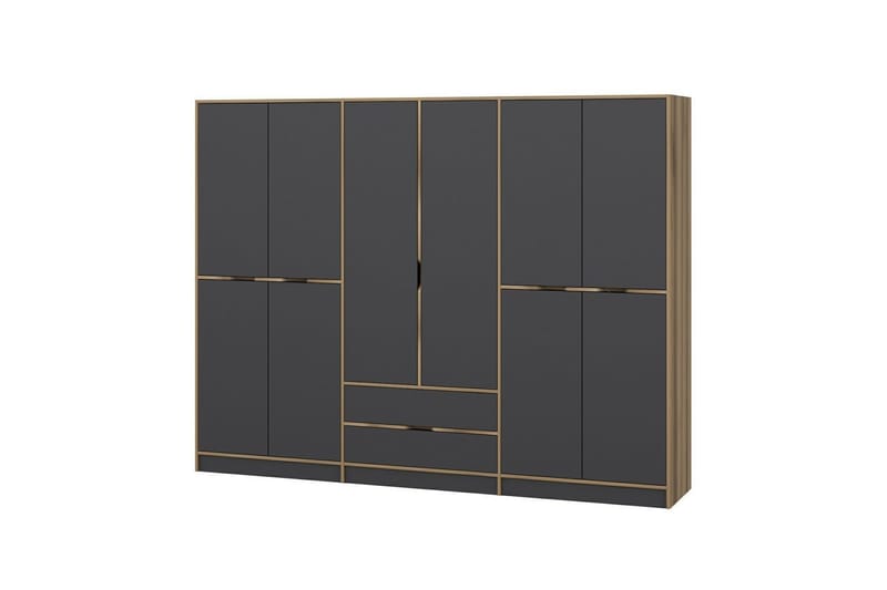 Munna Garderobe 270 cm - Antrasitt - Oppbevaring - Garderober & garderobesystem
