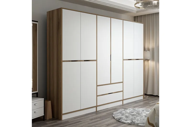 Munna Garderobe 270 cm - Hvit - Oppbevaring - Garderober & garderobesystem