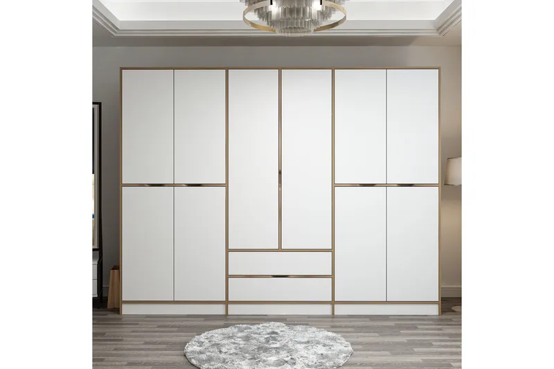 Munna Garderobe 270 cm - Hvit - Oppbevaring - Garderober & garderobesystem