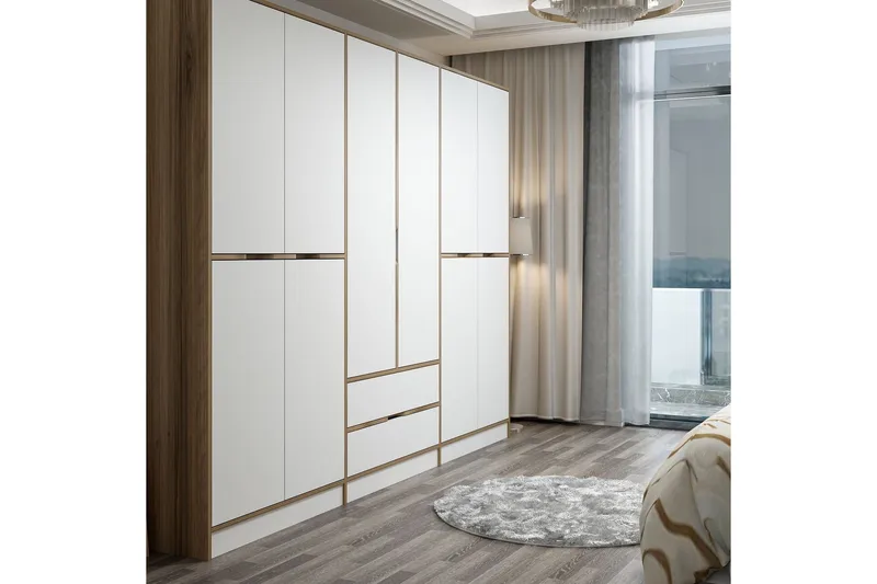 Munna Garderobe 270 cm - Hvit - Oppbevaring - Garderober & garderobesystem