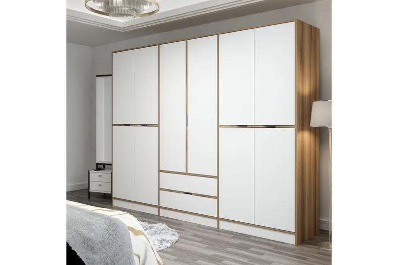 Munna Garderobe 270 cm - Hvit - Oppbevaring - Garderober & garderobesystem