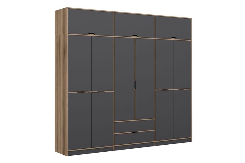 Munna Garderobe 277x253 cm, Antrasitt