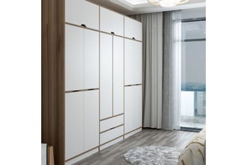 Munna Garderobe 277x253 cm - Hvit - Oppbevaring - Garderober & garderobesystem
