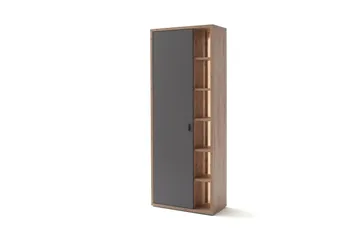 Nacimento Oppbevaringsskap 37x76 cm - Grå/Natur - Oppbevaring - Garderober & garderobesystem