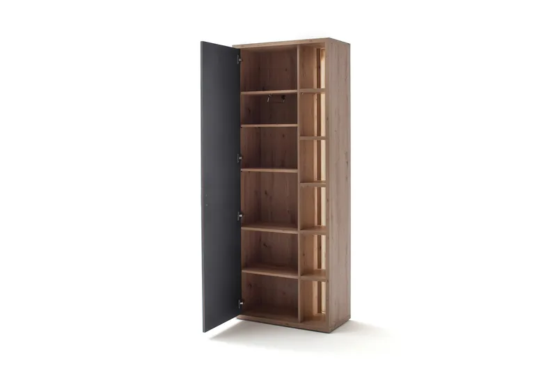 Nacimento Oppbevaringsskap 37x76 cm - Grå/Natur - Oppbevaring - Garderober & garderobesystem
