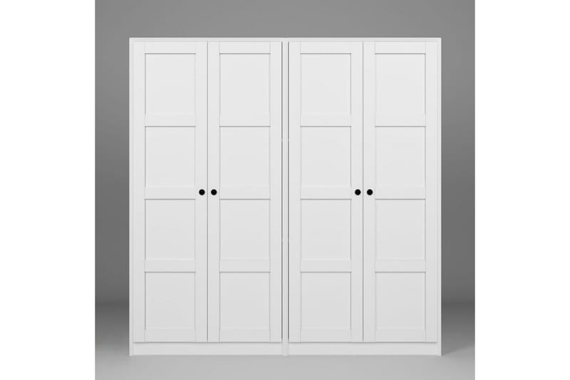 Nagouri Garderobe 188x190 cm - Hvit - Oppbevaring - Garderober & garderobesystem