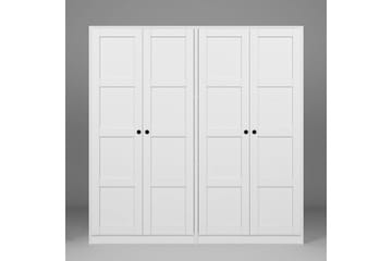 Nagouri Garderobe 188x190 cm - Hvit - Oppbevaring - Garderober & garderobesystem