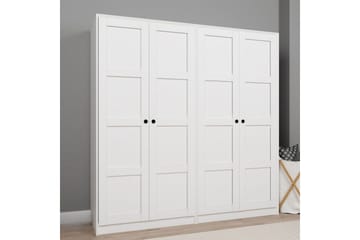 Nagouri Garderobe 188x190 cm - Hvit - Oppbevaring - Garderober & garderobesystem