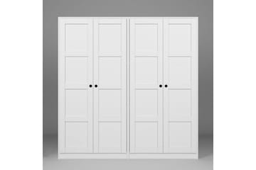 Nagouri Garderobe 188x190 cm - Hvit - Oppbevaring - Garderober & garderobesystem