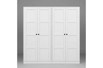 Nagouri Garderobe 188x190 cm - Hvit - Oppbevaring - Garderober & garderobesystem