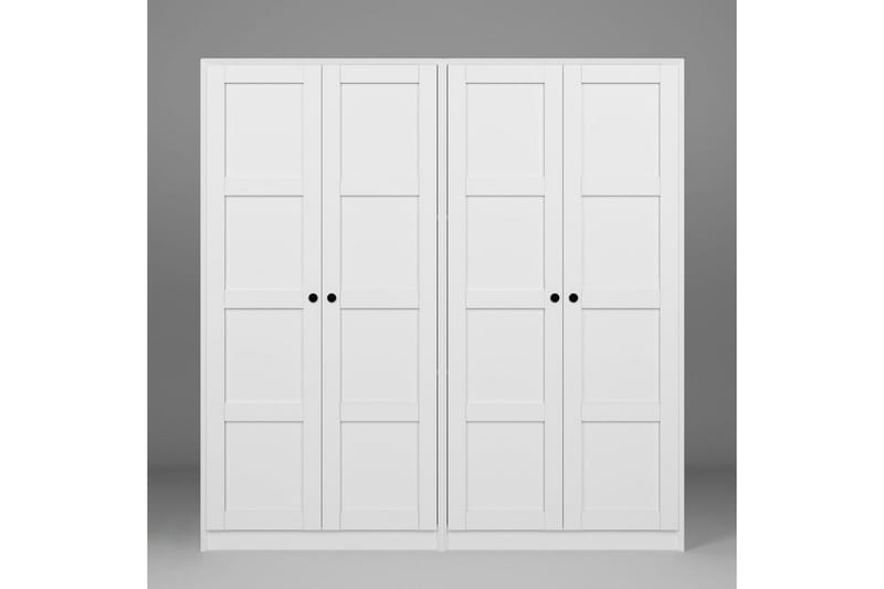 Nagouri Garderobe 188x190 cm - Hvit - Oppbevaring - Garderober & garderobesystem