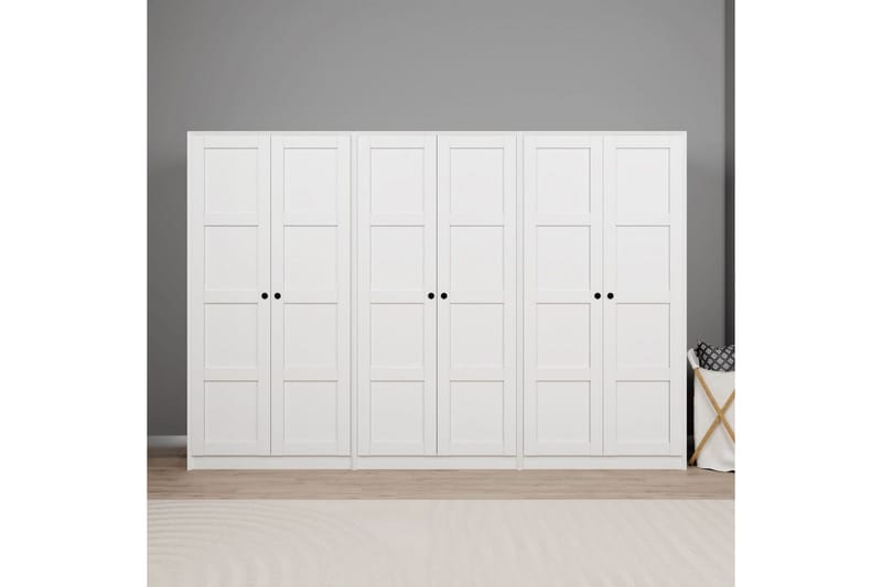 Nagouri Garderobe 280x190 cm, Hvit