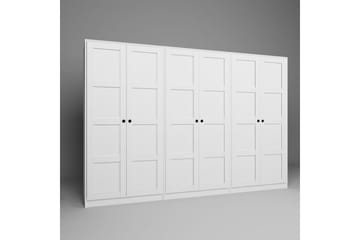 Nagouri Garderobe 280x190 cm - Hvit - Oppbevaring - Garderober & garderobesystem