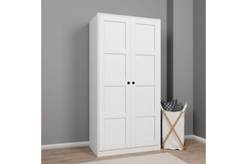 Nagouri Garderobe 94x190 cm - Hvit - Oppbevaring - Garderober & garderobesystem