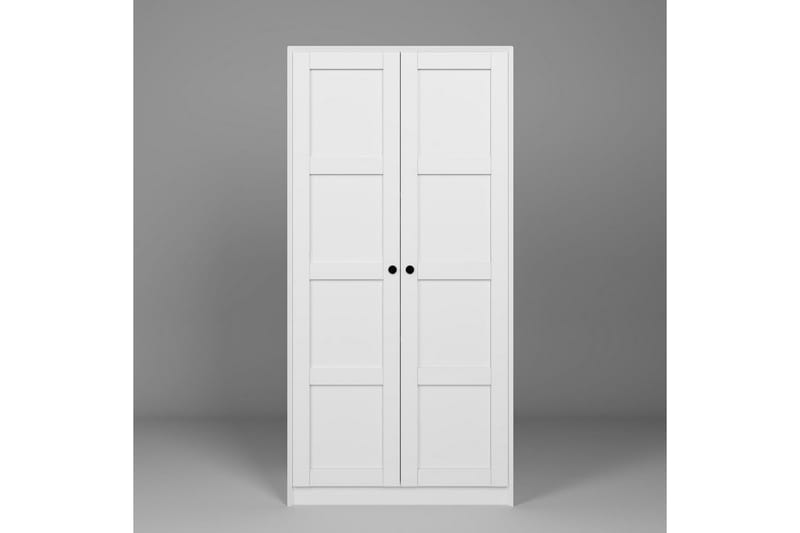 Nagouri Garderobe 94x190 cm - Hvit - Oppbevaring - Garderober & garderobesystem