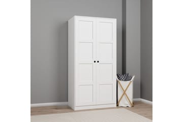 Nagouri Garderobe 94x190 cm - Hvit - Oppbevaring - Garderober & garderobesystem
