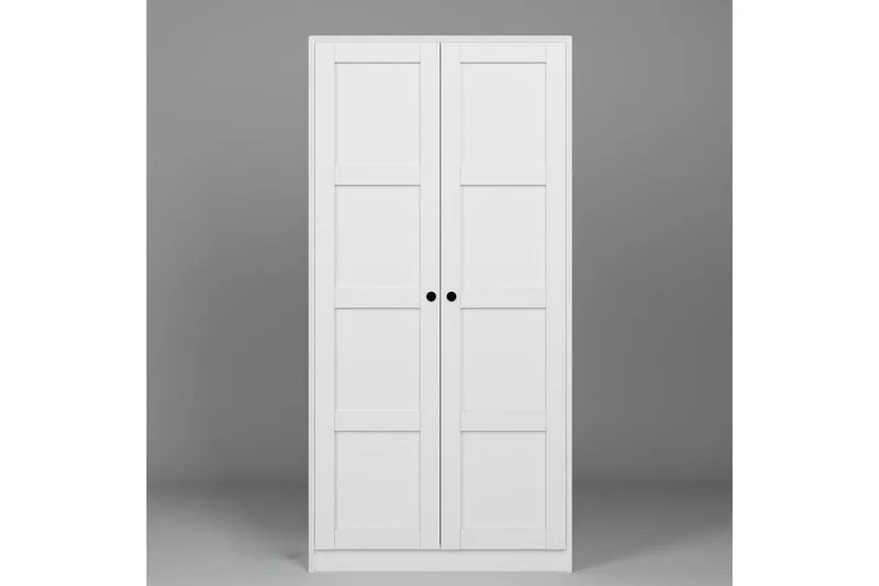 Nagouri Garderobe 94x190 cm - Hvit - Oppbevaring - Garderober & garderobesystem