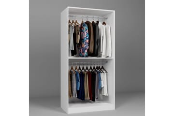 Nagouri Garderobe 94x190 cm - Hvit - Oppbevaring - Garderober & garderobesystem