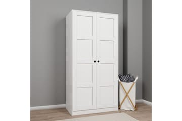 Nagouri Garderobe 94x190 cm - Hvit - Oppbevaring - Garderober & garderobesystem