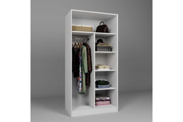 Nagouri Garderobe 94x190 cm - Hvit - Oppbevaring - Garderober & garderobesystem