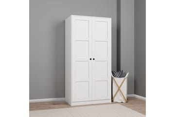 Nagouri Garderobe 94x190 cm - Hvit - Oppbevaring - Garderober & garderobesystem