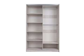 Najera Garderobe 150x68,5x215 cm - Eik | Svart - Oppbevaring - Garderober & garderobesystem - Garderobeskap